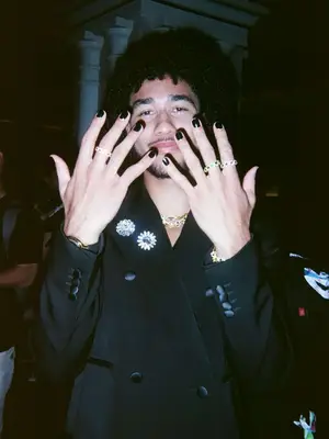 jared mccain showing off nail polish