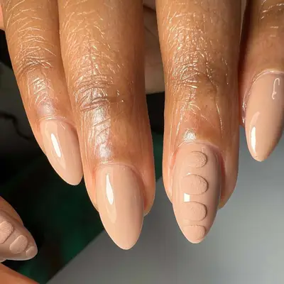 nude croc nails