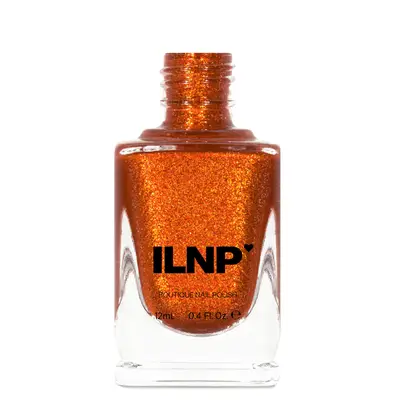 Shimmery orange polish