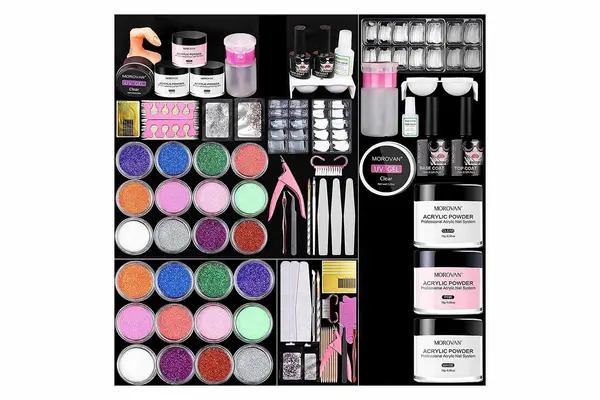 Morovan Acrylic Nail Kit with Everything (Acrylic Nail Kit with Everything Lao)