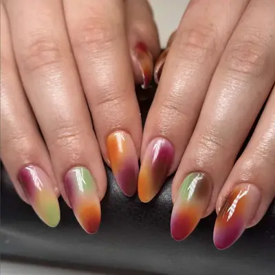 deep sorbet nails