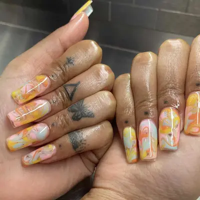 marble nails