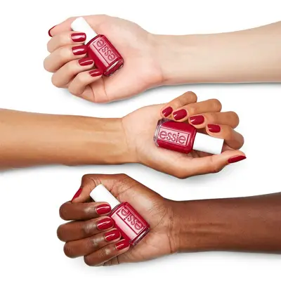 Ulta Essie Reds + Oranges Nail Polish Forevery Yummy Colorway On Models Nails