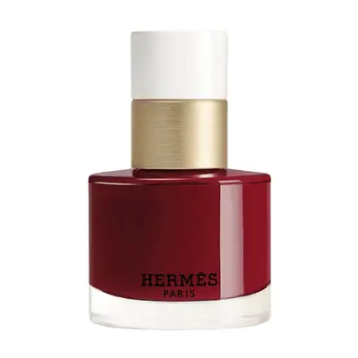 Deep red Hermes nail polish