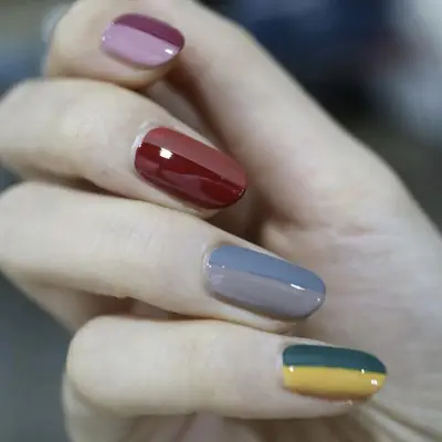 Korean Nail Trends Half and Half