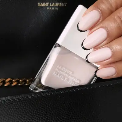Nude Nail Designs Black French Tips