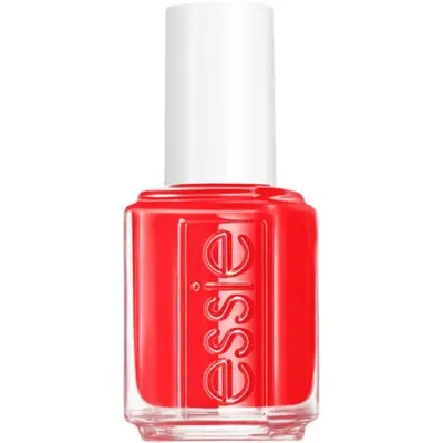 essie orangey red nail polish
