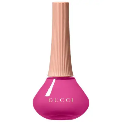 Pink Gucci nail polish bottle