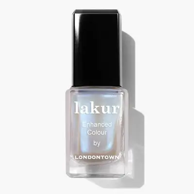 Bottle of Londontown Lakur nail polish with a black cap