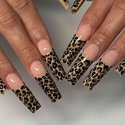 long cheetah nails