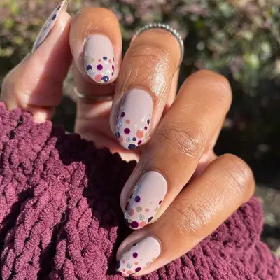 glitter gradient nails