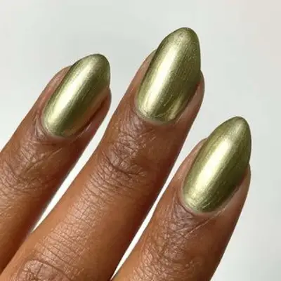 Gold Chrome Nails - MYM Beauty Winter Chrome Nails 