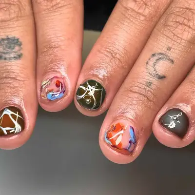 Short Skittle Cyber Nails - MYM Beauty Cyber Nail Ideas