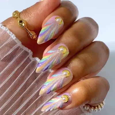 Art Deco Pearl Moonstone Mani 