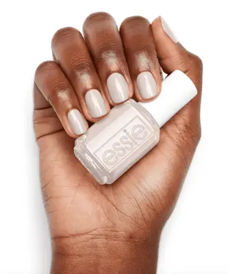 Hand wearing Winter Nail Colors in Moody Blue