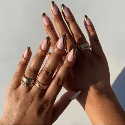 Pastel Pink and Yellow Floral Dewdrop Nails - MYM Beauty Chrome Nail Ideas for April 