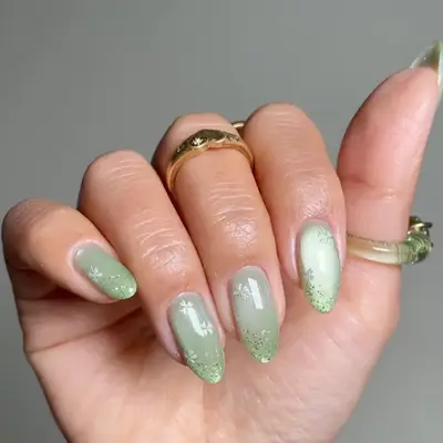 Lucky Light Green Velvet Nails - MYM Beauty Velvet Nail Ideas for Spring 