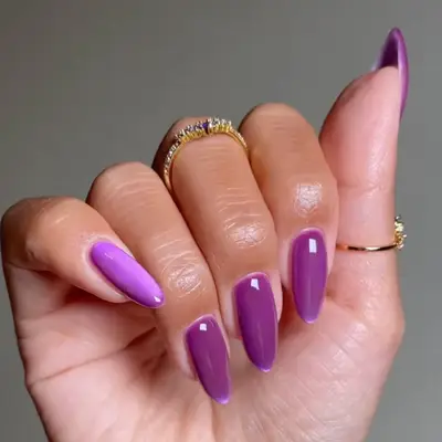 Grape Glass Velvet Nails - MYM Beauty Velvet Nail Ideas for Spring 