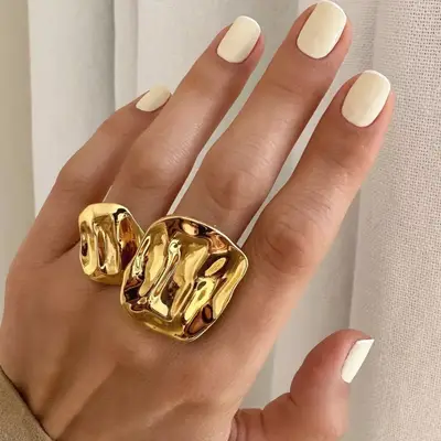 model with ivory nails