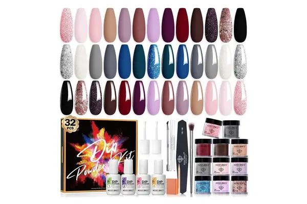 Amazon Modelones 32 Pcs Dip Powder Nail Kit