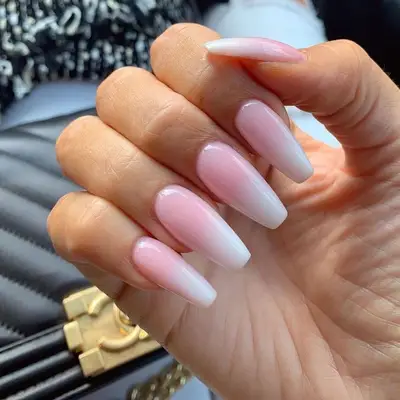 Pink OmbrÃ© Nails Acrylic