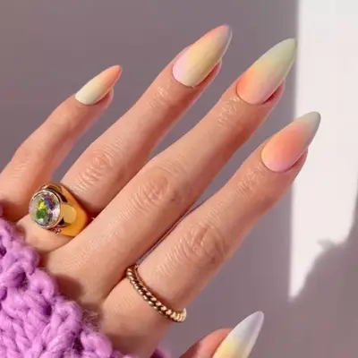 Pale Pastel Tie-Dye Aries Nails - MYM Beauty Aries Season Nail Ideas 