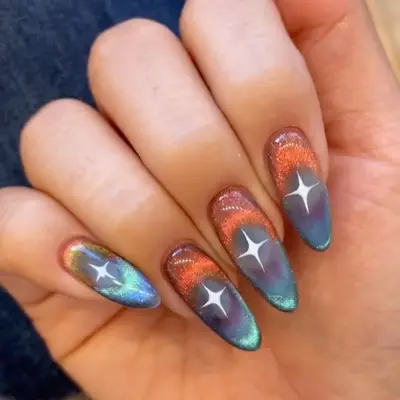 a velvet aura manicure 