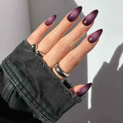 Amethyst Aura Nails - MYM Beauty Dark Nail Ideas