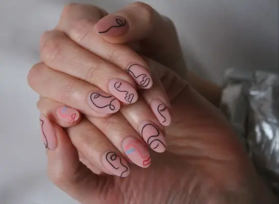 abstract nail designs