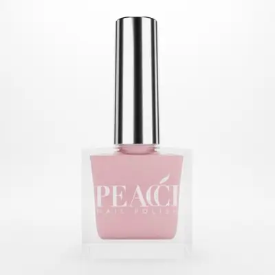 Peacci nail polish bottle with branding