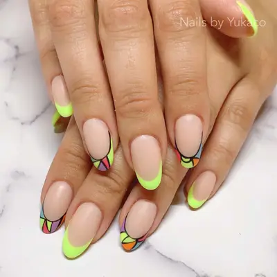 abstract art neon tips