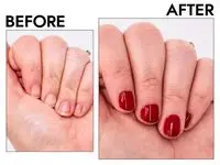 Before and after photos of nails using Dior Vernis Nail Polish