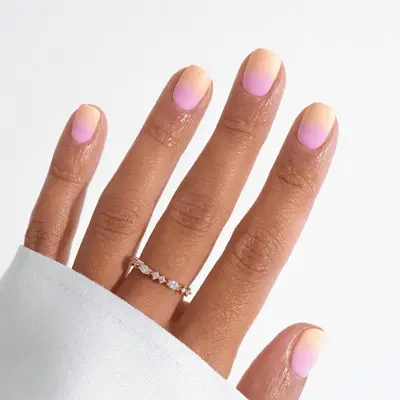 pastel gradient ombre nail manicure