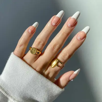 Pearl Studded French Tips