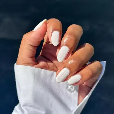 Short white nails