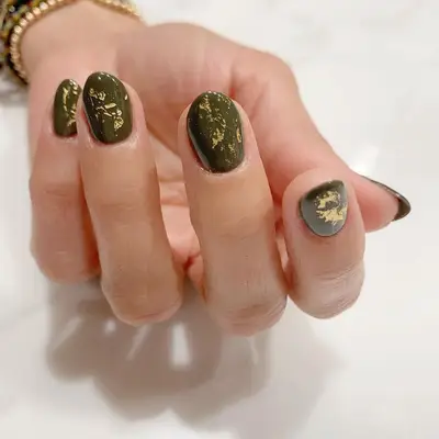 Olive Gold Fleck