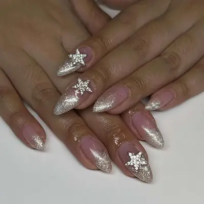 gradiant velvet nails 