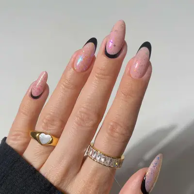 Alternating Reverse French Mani - MYM Beauty Reverse French Manicure
