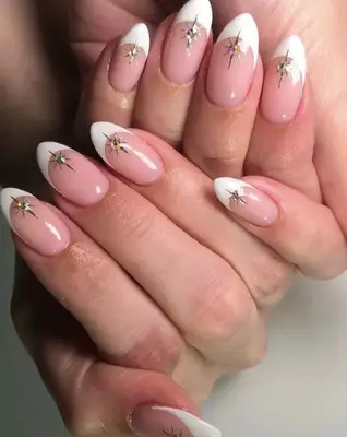 French tip with star decals