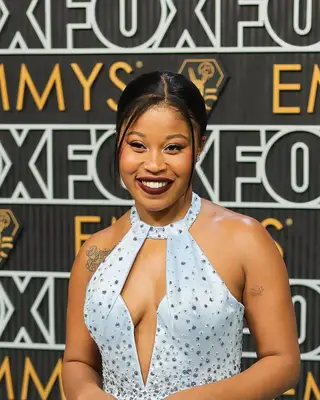 Dominique Fishback attends the 2024 Primetime Emmy Awards