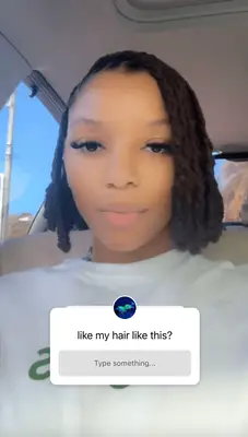 Chloe Bailey with a bob. 