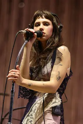 Clairo perfoming at Coachella