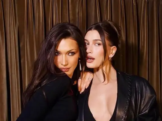 Hailey Bieber y Bella Hadid usaron manis a juego para un raro Bestie Link Up