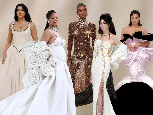 Met Gala Best Dressed including Rhianna, Anne Hathaway, Ashley Graham, Michela Coel, Dua lipa