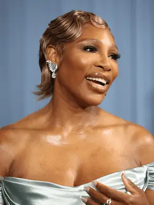 Serena Williams at the 2025 Met Gala wearing finger waves