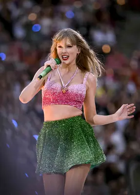 Taylor Swift onstage in London