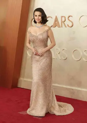 Selena Gomez wears a custom Ralph Lauren gown to the 2025 Oscars