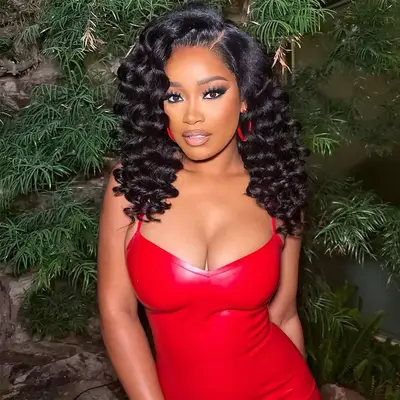 Keke Palmer selfie with black hair