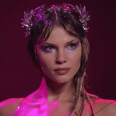 A model walks the runway during The Blonds Spring Summer 2024 fashion show at Gallery at Spring Studios on September 13, 2023 in New York City.