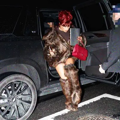 Megan thee stallion with pop star red hair